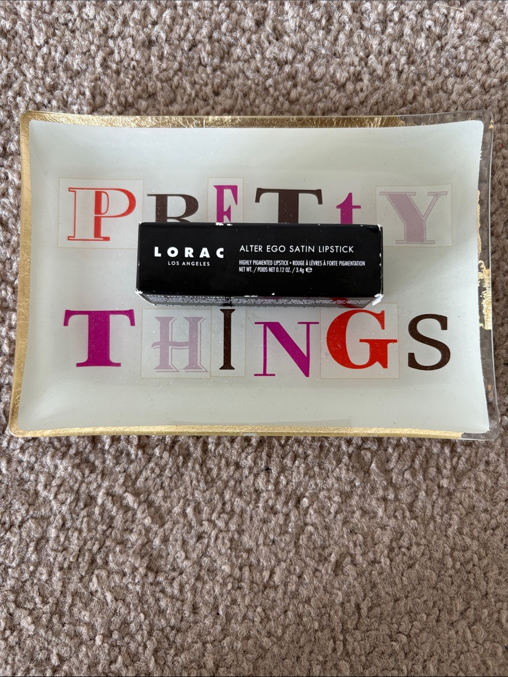 LORAC Alter Ego Satin Lipstick in Coffee Connoisseur; NIB